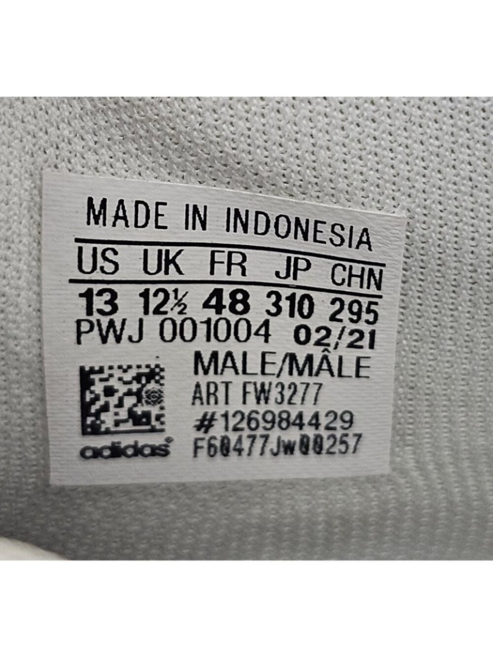 Adidas White Black Stripe Leather Sneakers Men’s Size 13 Classic Lace Up Shoes - Picture 9 of 10